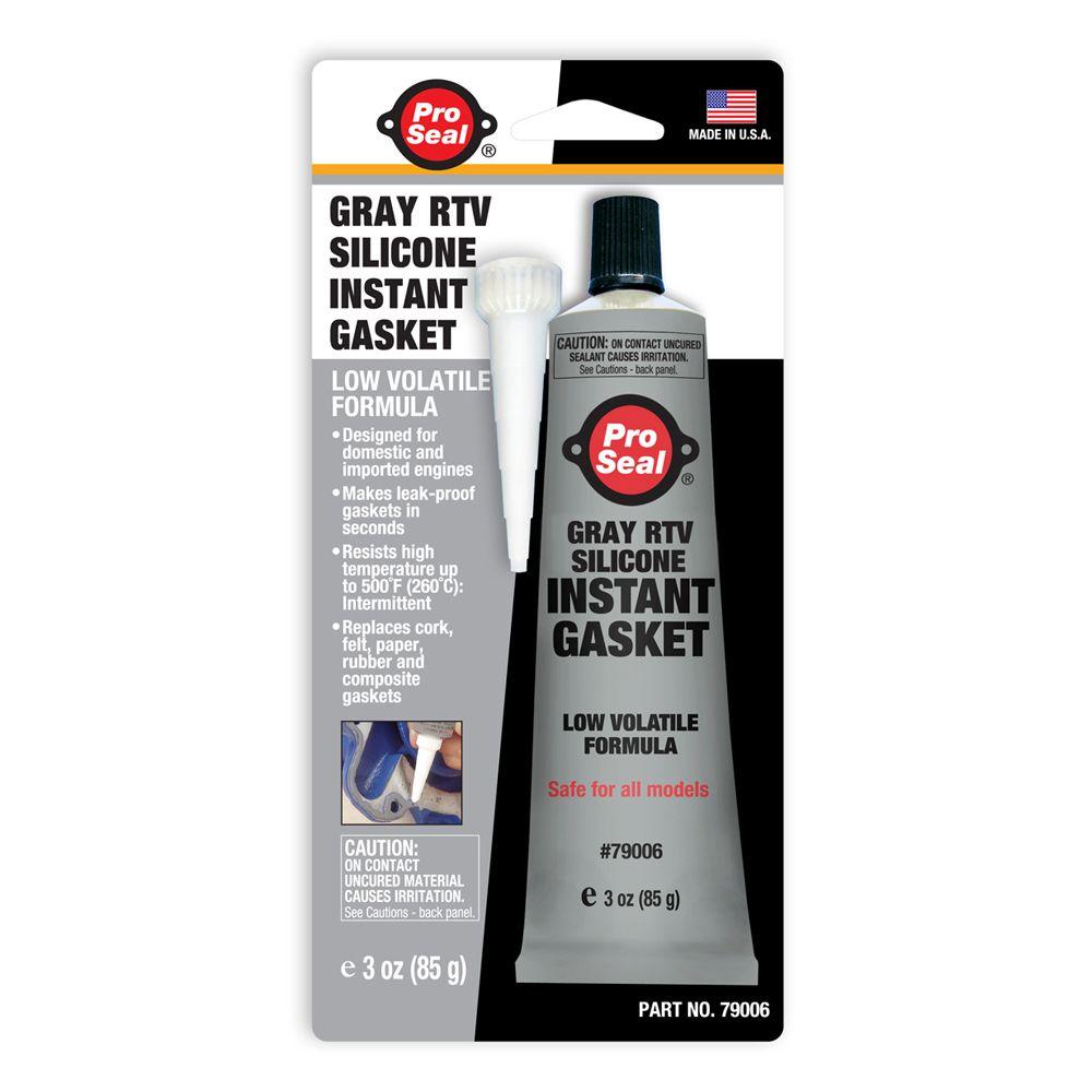 3 oz. Gray RTV Silicone Instant Gasket (12-Pack)