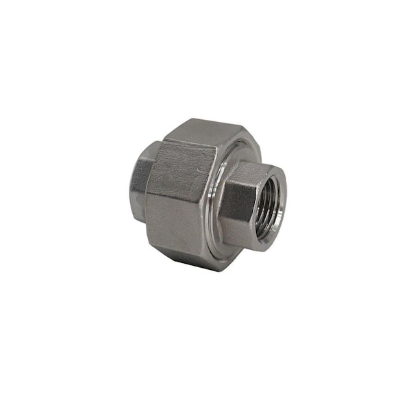 3/8 in. 316 Stainless Steel 150 lbs. Threaded Union Connector