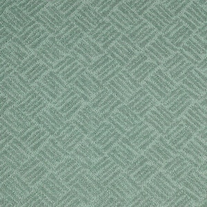 Embers Aloft Laguna Mist Green 39oz. Triexta Pattern Installed Carpet