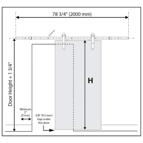 42 in. x 84 in. Shaker 4-Lite Frosted Glass Primed MDF Sliding Barn Door with Top Mount Hardware Kit 42 in. x 84 in. Shaker 4-Lite Frosted Glass Primed MDF Sliding Barn Door with Top Mount Hardware Kit