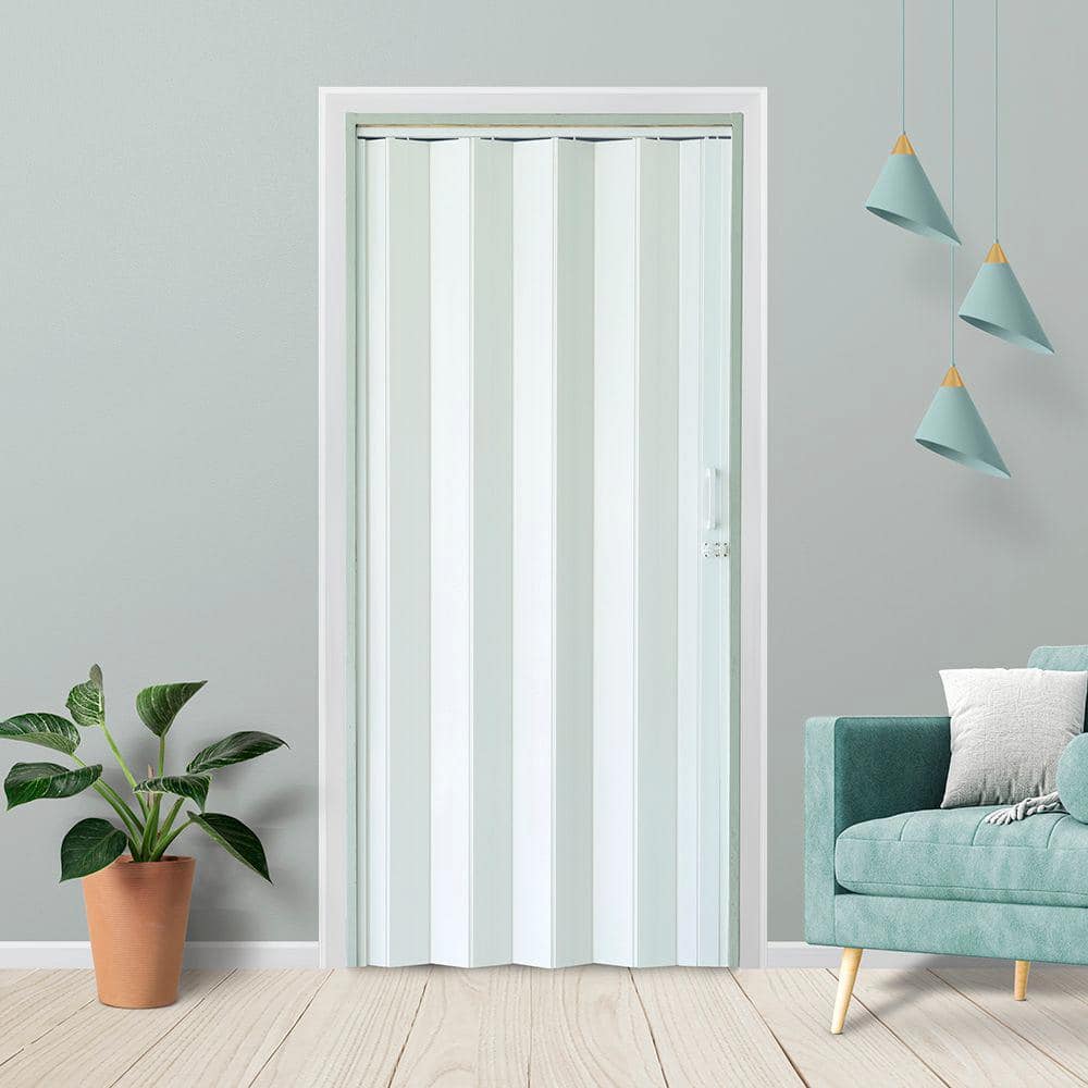 ★ジモティ割あり★ ｽﾗｲﾄﾞ扉ｵｰﾌﾟﾝﾎﾞｰﾄﾞBR　現状販売, H202 W91 D53【joh1187】 white-everbilt-accordion-doors