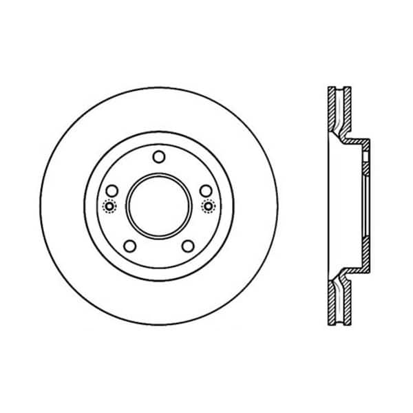 Centric Parts Disc Brake Rotor 2007-2010 Hyundai Elantra 2.0L