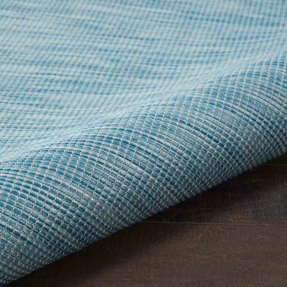 Aqua Bliss 5' x 7' Reversible Synthetic Area Rug for Indoor/Outdoor