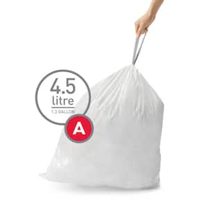 4.5 Liter Code A Custom-Fit Bathroom Drawstring Trash Bag Liners (150 Ct. Dispenser Pack)