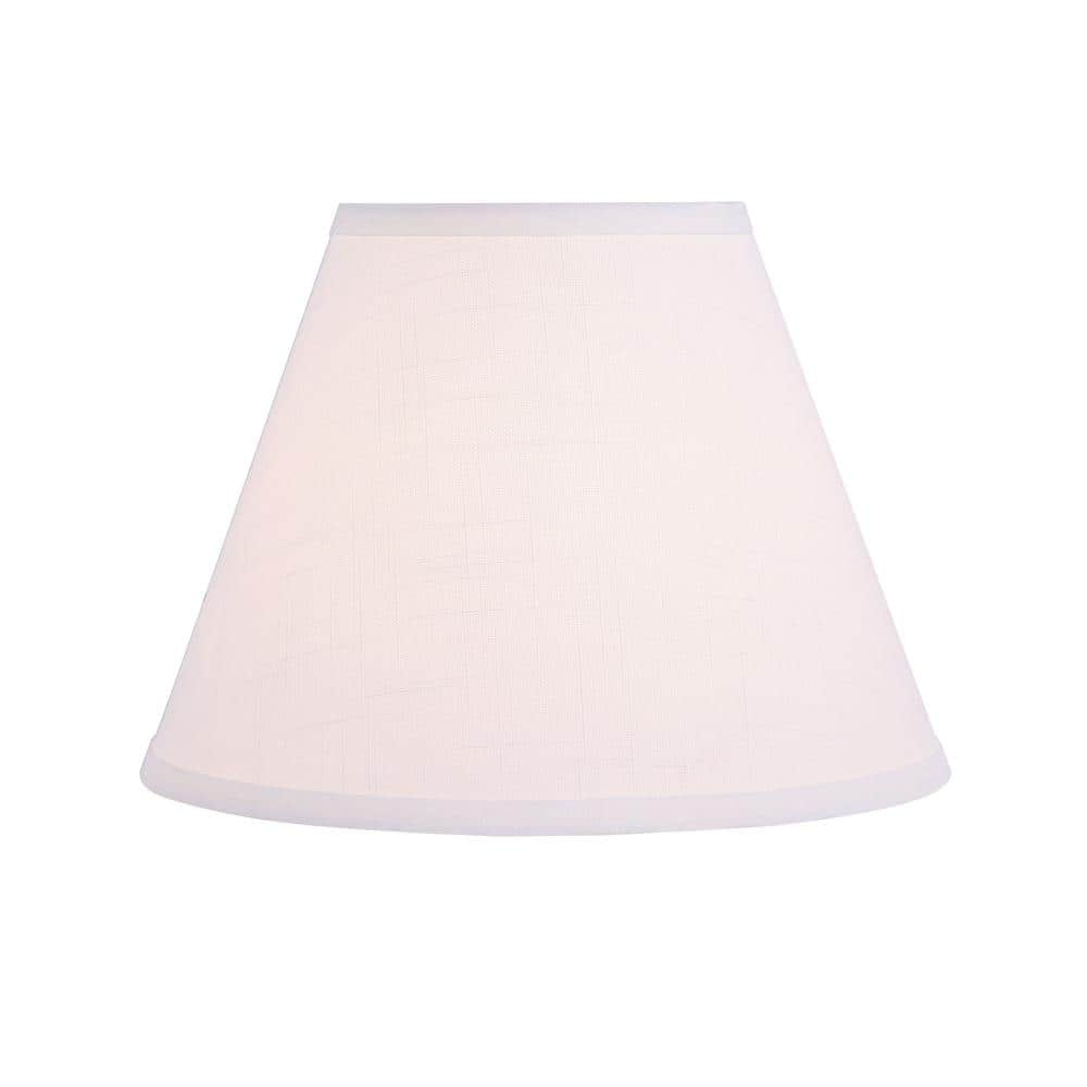 Off-White Linen Empire Lamp Shade, 12" Wide