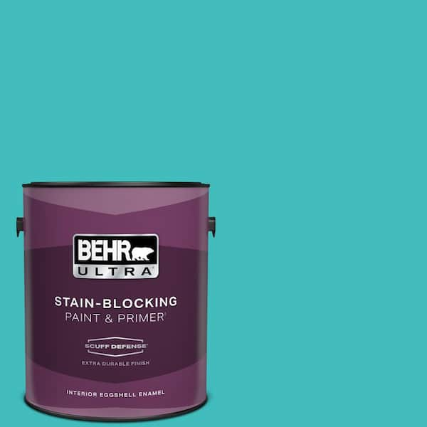 BEHR ULTRA 1 gal. #P460-4 Lagoon Rock Extra Durable Eggshell Enamel Interior Paint & Primer