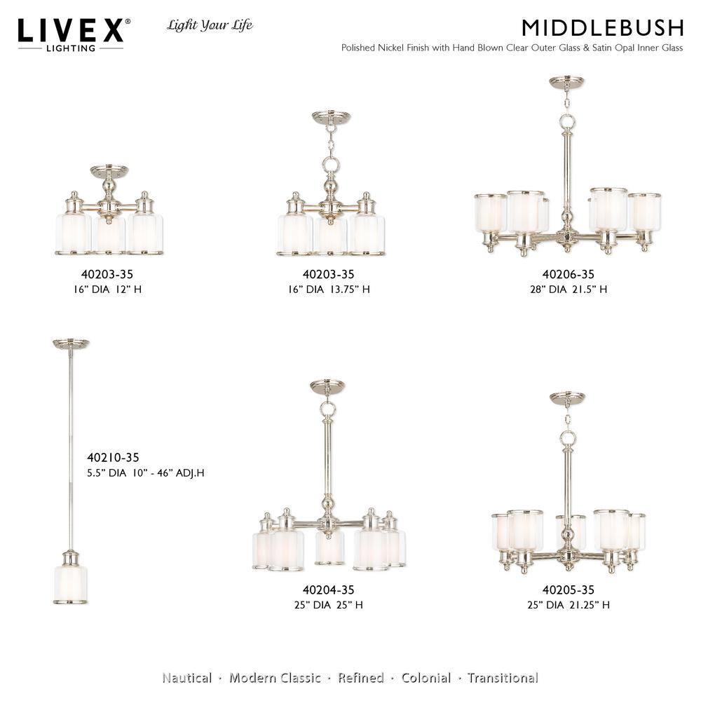 Polished Nickel 6-Light Dimmable Outdoor Vanity Sconce