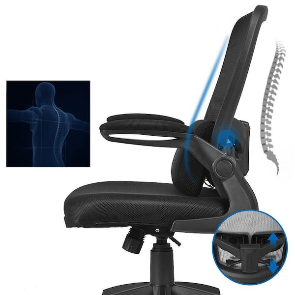 Ergonomic Office Chair With Foot Rest, Lumbar Support With Flip-Up Arms, 1  - Kroger