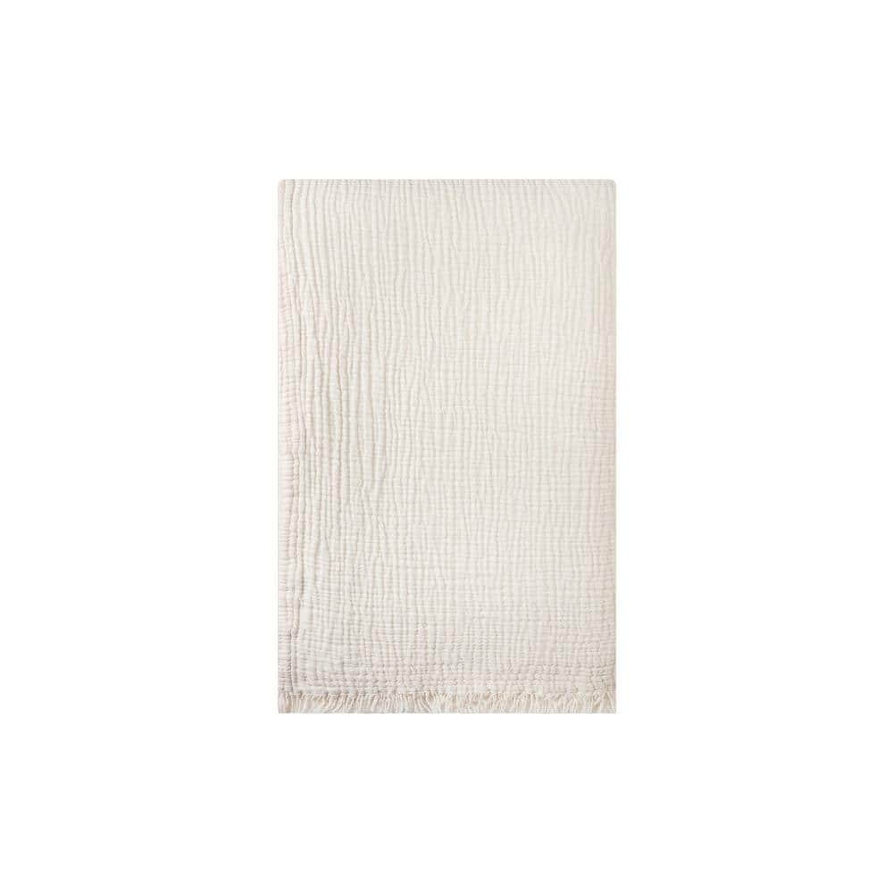 Ivory Organic Cotton King Size Muslin Bed Shams