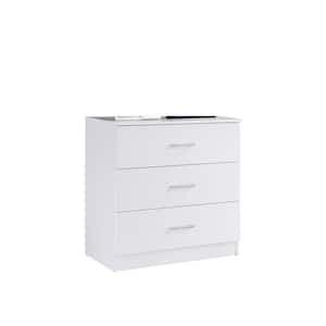 3-Drawer 30.6 in. H x 31.5 in. W x 15.5 in. D Chest in White