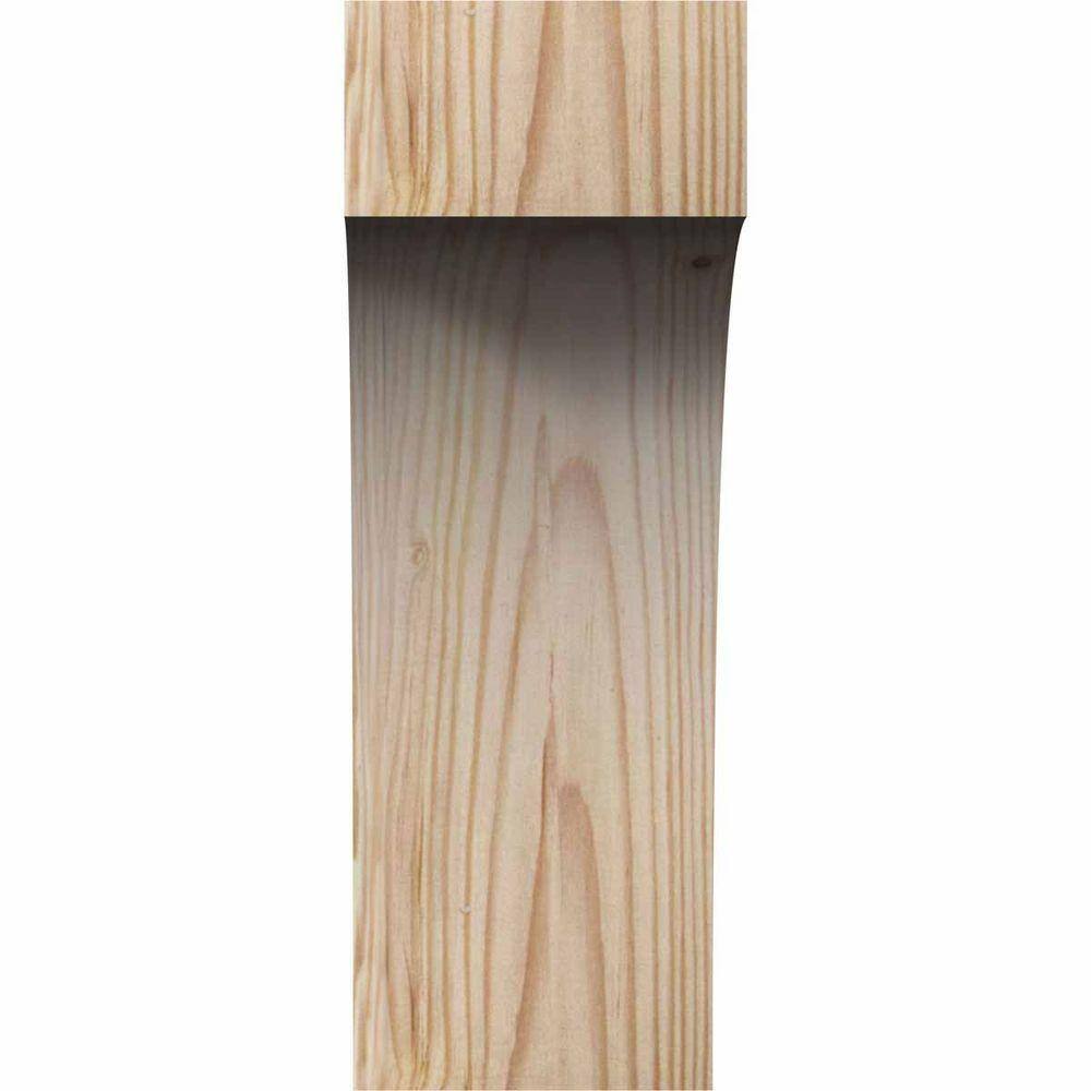 Douglas Fir Smooth Rustic Wood Corbel 3.5"W x 6"D x 10"H