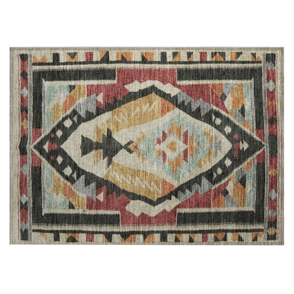 Chantille Machine Washable Indoor/Outdoor Abstract ACN1916 Red 2 ft. x 3 ft. Accent Rug