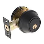 Single Cylinder Iron Black Deadbolt