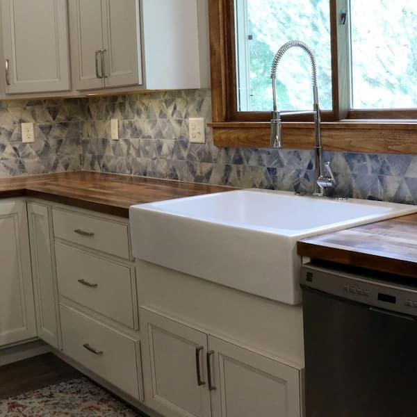 HARDWOOD REFLECTIONS 6 ft. L x 25 in. D Unfinished Walnut Solid