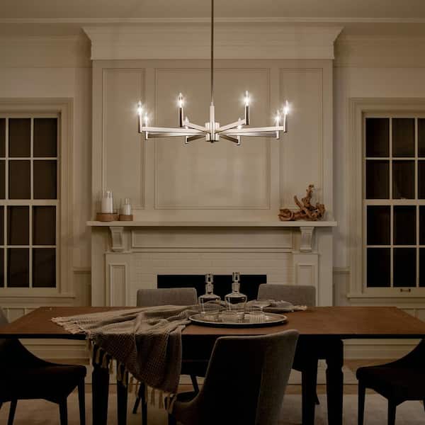 Kichler Erzo 6-Light Satin Nickel Modern/Contemporary Chandelier
