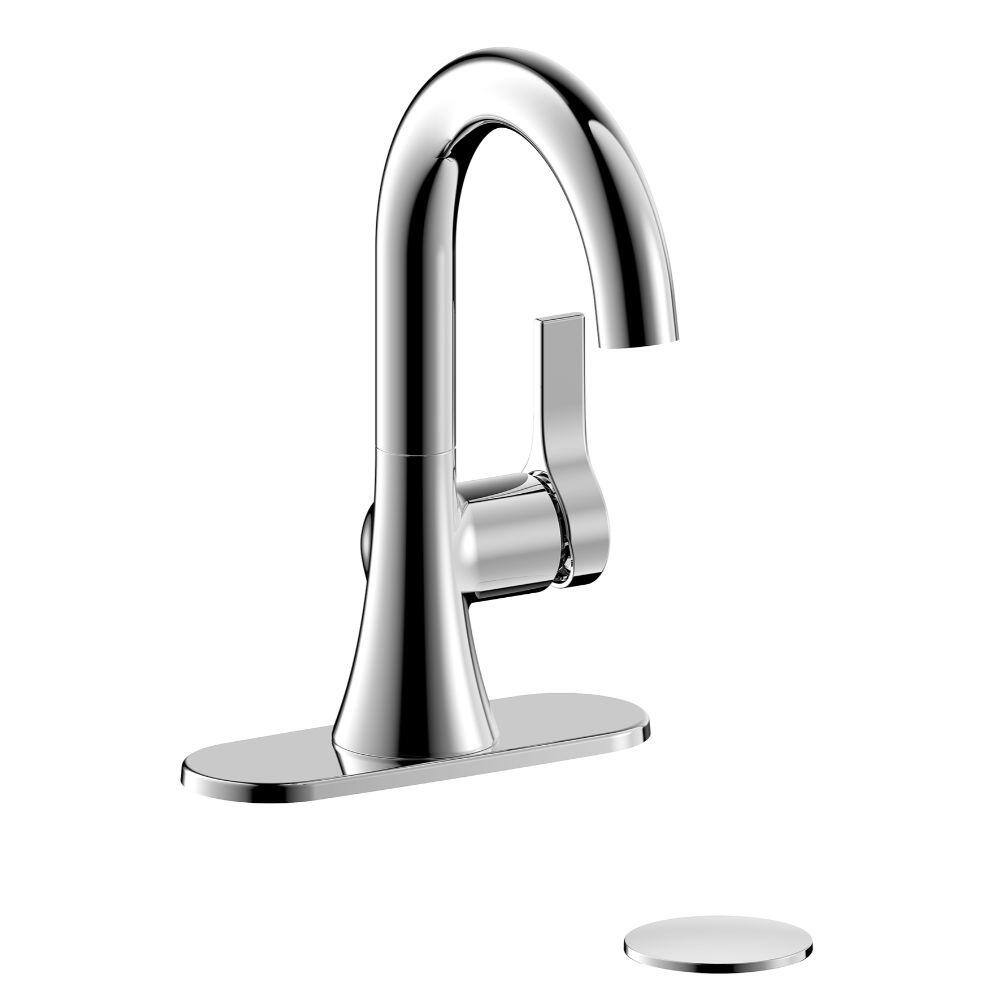 Ultra Faucets Polished Chrome Nita Collection Single Handle Lavatory Faucet 90009000 The Home Depot