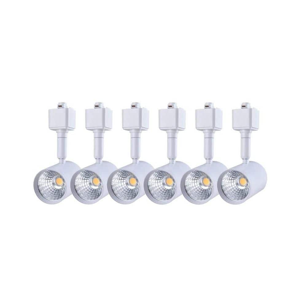 White Integrated LED Linear Track Cylinder 3000K Warm White Compatible with
