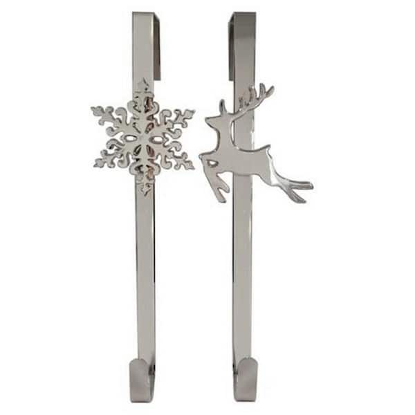 15 in. Artificial Silver Heavy Duty Wreath Hanger (2 Asst.)