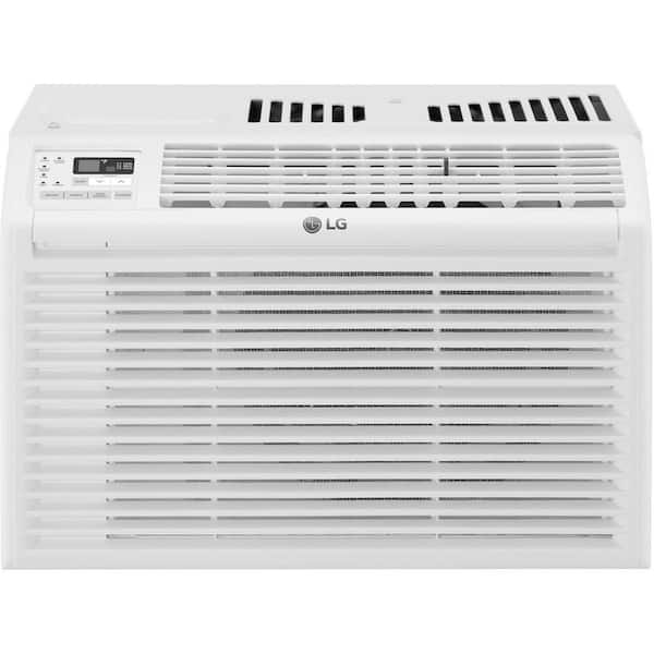 LG 6,000 BTU 115V Window Air Conditioner Cools 250 sq. ft. with Remote Control in White