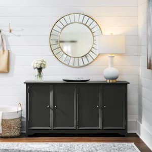 Bradstone 4 Door Charcoal Black Storage Console