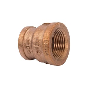 Anderson Metals 56103-08 Brass Pipe Fitting, Coupling, 1/2 x 1/2