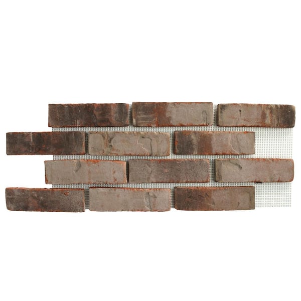 Old Mill Brick 28 in. x 10.5 in. x .0.5 in. Brickwebb Sagebrush Thin Brick Sheets (Box of 4-Sheets)