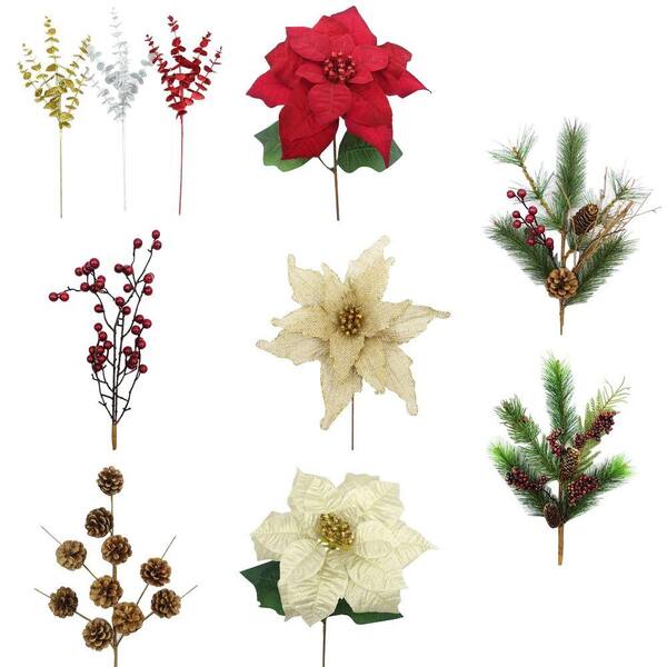 Home Accents Holiday 20 in. Assorted Decorative Spray