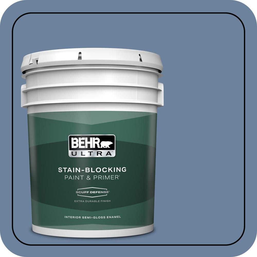 5 gal. #S530-5 Brisk Blue Extra Durable Semi-Gloss Enamel Interior Paint & Primer price history on PriceWatchPro