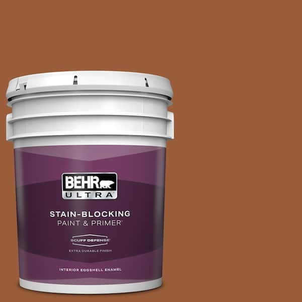 BEHR ULTRA 5 gal. #240D-7 Chestnut Stallion Extra Durable Eggshell Enamel Interior Paint & Primer