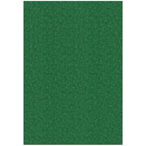 Lifesaver Non-Slip Rubberback Indoor/Outdoor Long Hallway Runner Rug 6 ft. 6 in. x 9 ft. Green Polyester Garage Flooring