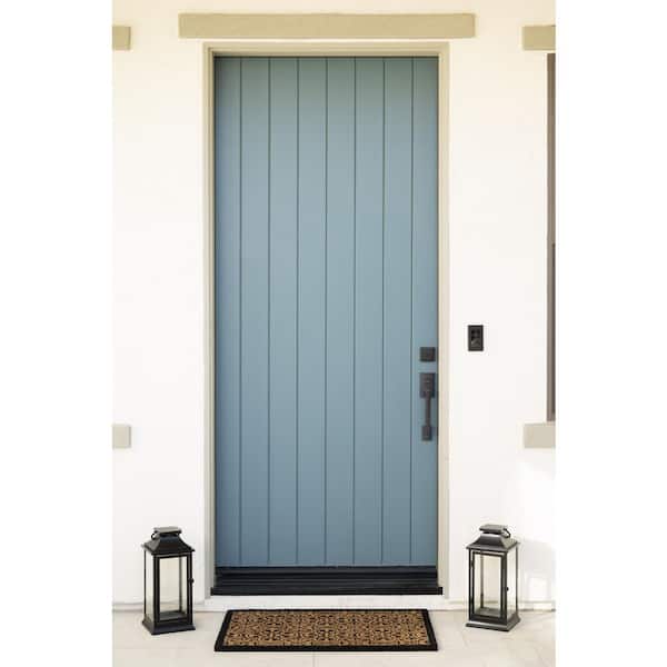 Karastan Bristol Shut The Front Door 1'6 x 2'6 Natural Door Mat