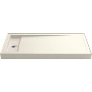 Bellwether 60 in. x 34 in. Single Threshold Shower Base in Biscuit