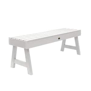 Weatherly 48 in. 2-Person White Recycled Plastic Outdoor Picnic Bench