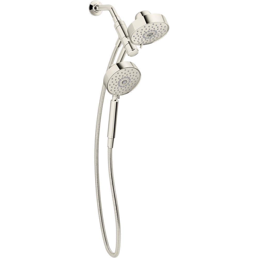 KOHLER Purist 3Spray Patterns 6 in. Dual Wall Mount Shower Heads with 1.75 GPM in Vibrant