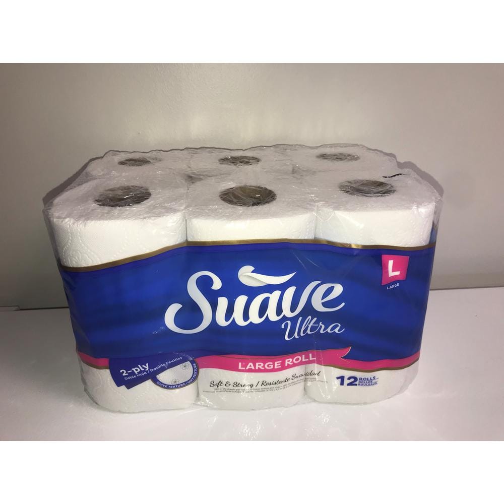 Suave Ultra 2-Ply Large Roll Toilet Paper (280 Sheets Per Roll 12 Rolls Per  Pack) 106063 - The Home Depot