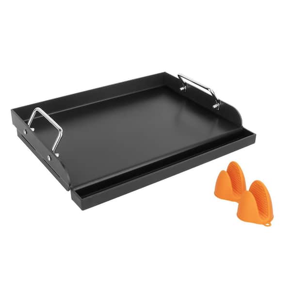 17 x 13 Inch Nonstick Coating Griddle Insert for Gas Grill, Universal Flat Top Plate for Stove and Charcoal Cooking