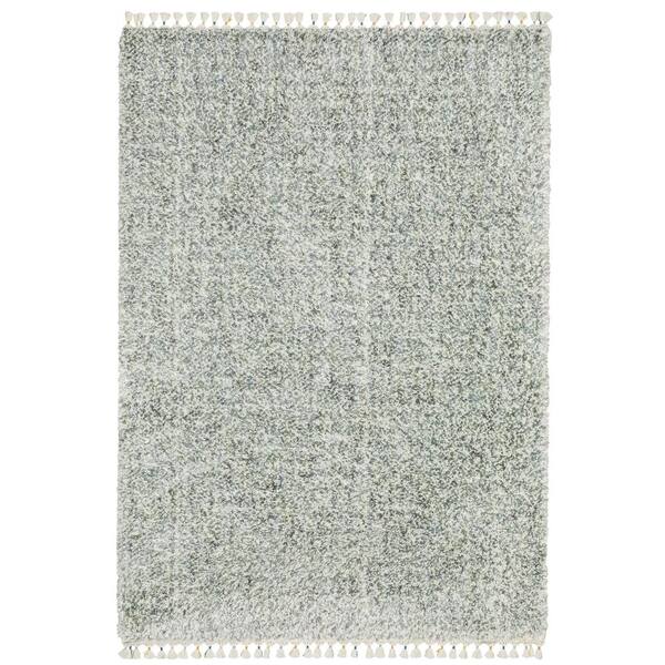 AVERLEY HOME Avalon Blue/Ivory 5 ft. x 8 ft. Contemporary Abstract ...