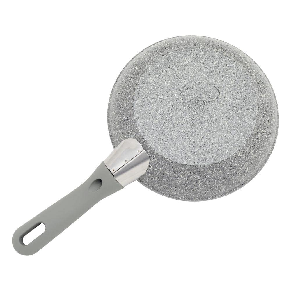8-inch Gray Aluminum Nonstick Fry Pan with Ceramic Coating