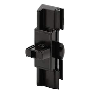 Black Adjustable Window Latch and Pull with Night Lock, Superior
