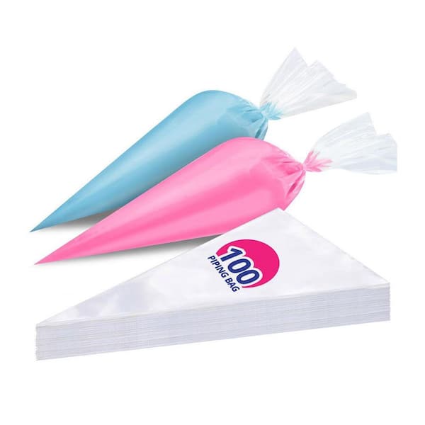 Large Size 12 in. Extra Thick Disposable Pastry Icing Bags Anti-Burst Anti-Slip for Cake Cookie Decorating 100 Piece