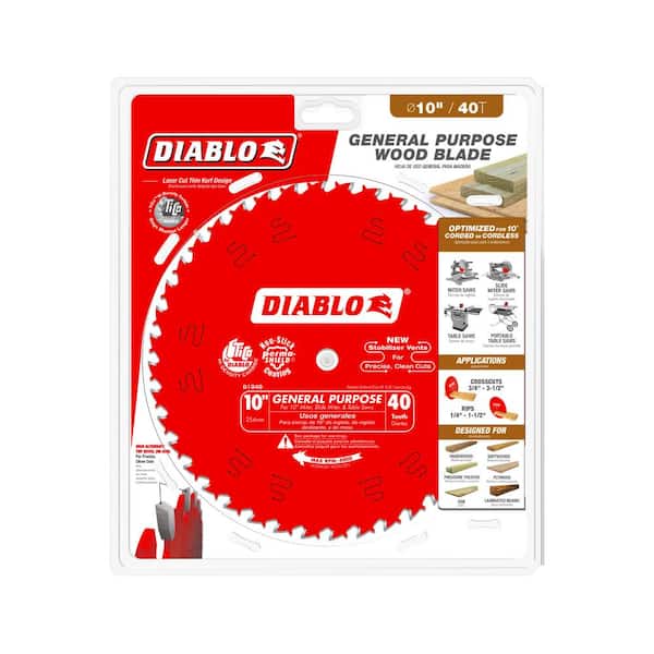 10 in. x 40-Tooth General Purpose Saw Blade