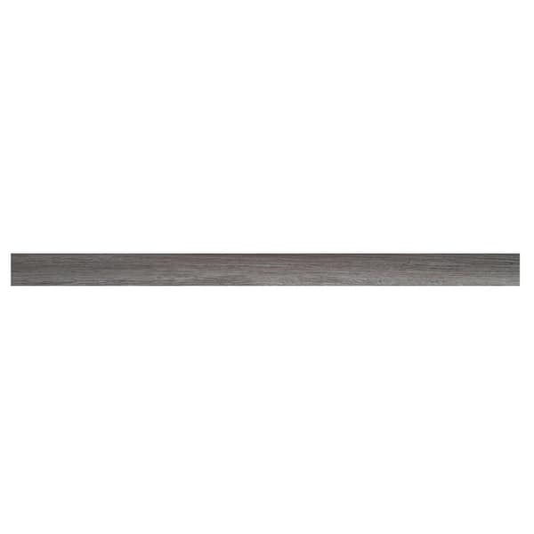 Alpine Mountain 0.25 in. Thick x 1.77 in. Wide x 94 in. Length Luxury Vinyl End Cap Molding Alpine Mountain 0.25 in. Thick x 1.77 in. Wide x 94 in. Length Luxury Vinyl End Cap Molding