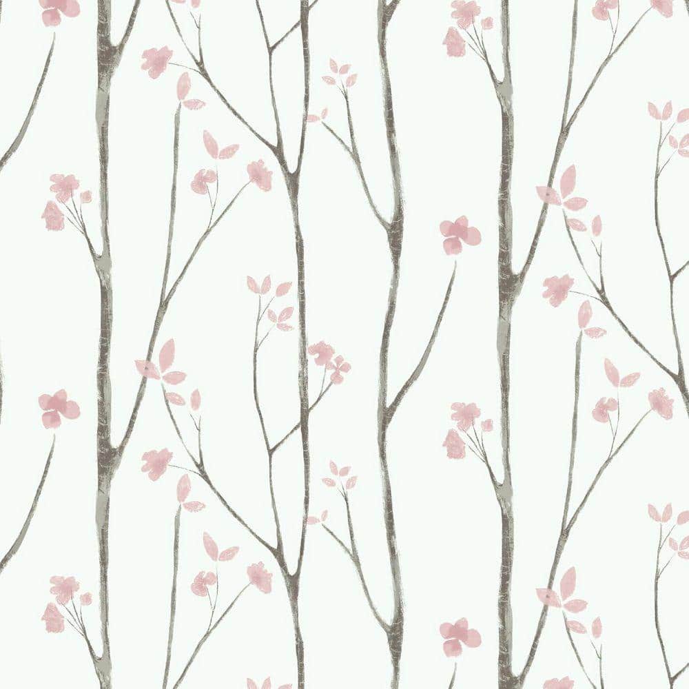 Pink Floral Contact Paper Peel and Stick Wallpaper Roll Set of 5 ...
