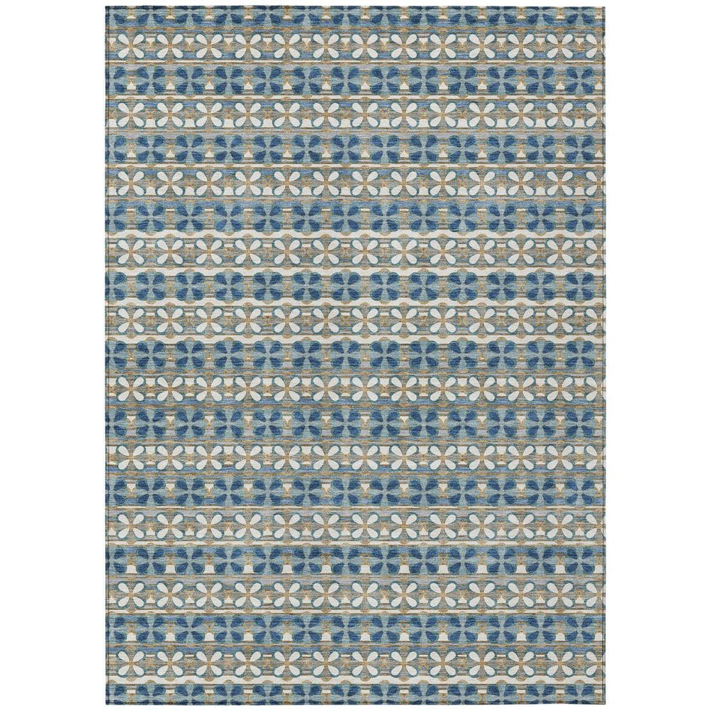 Chantille Machine Washable Indoor/Outdoor Abstract ACN2695 Teal 8 ft. x 10 ft. Area Rug price history on PriceWatchPro