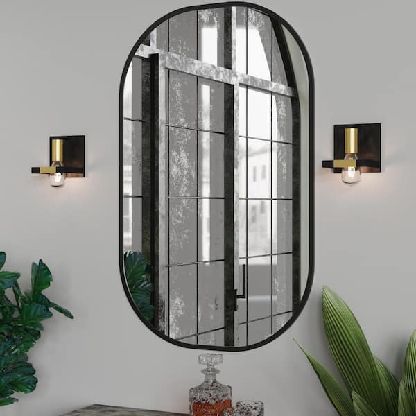 Sedona 5.98 in 1-Light Modern Black/Gold Wall Sconce