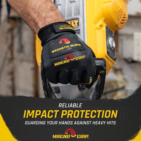 MagnoGrip Pro FingerGrip Large Magnetic Glove with Touch-Screen