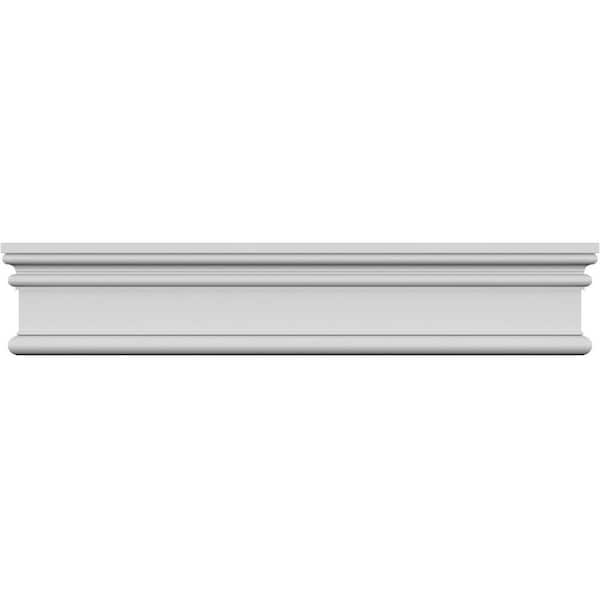 Ekena Millwork 7/8 in. x 40 in. x 3-1/2 in. Polyurethane Bedford Crosshead Moulding