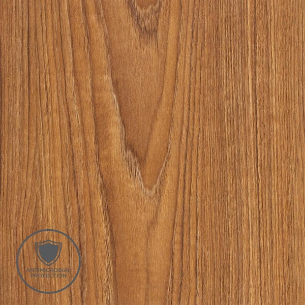 Wilsonart 3 in. x 5 in. Laminate Sheet Sample in Nepal Teak with Premium FineGrain Finish