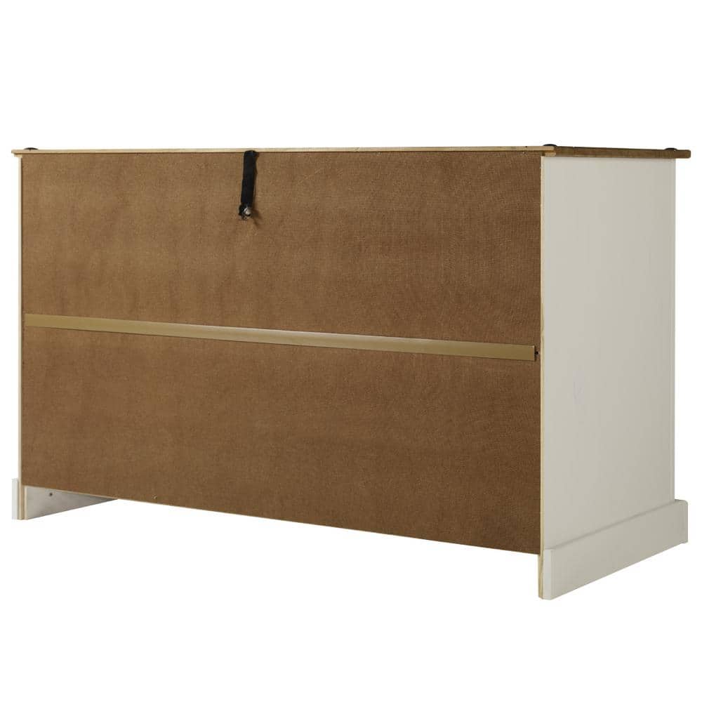 Corona Snow Rustic Pine Buffet Sideboard with Honey Pine Top