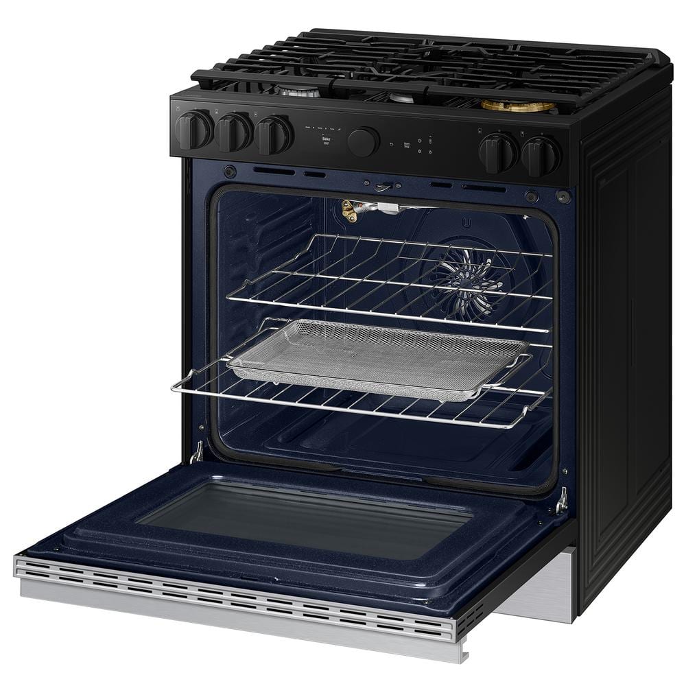 Stainless Steel 6.0 cu. ft. Smart Slide-In Gas Range with Griddle